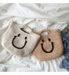 Buy Online Cotton Knitted Smiley Face Bag, Handmade Crochet Purse, Fashion Bag