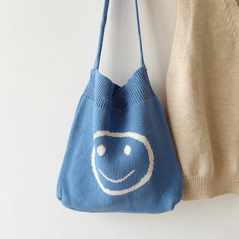 You Are Doing Great Smiley Tote Bag L Smiley Face Market Tote 