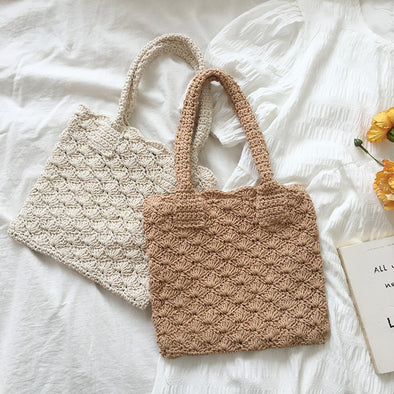Elena Handbags Medium Patterned Cotton Bag