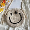 Buy Online Elena Handbags Crochet Smiley Face Round Bag