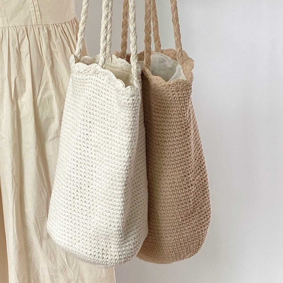 Buy Online High Quality, Unique Handmade Hand Woven Shoulder Bag, Crochet Tote Purse, Eco-Friendly - Elena Handbags