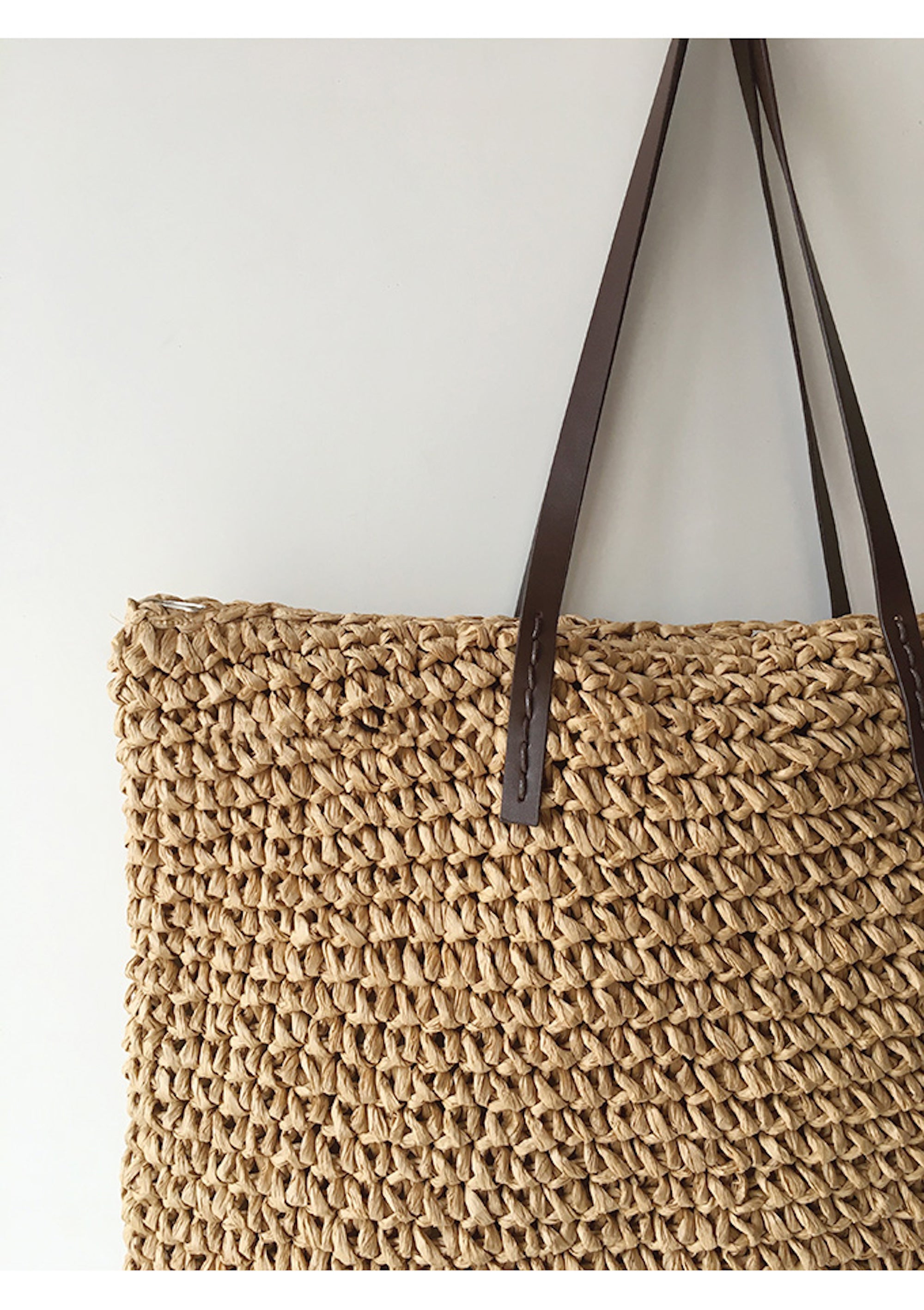Buy Online High Quality, Unique Handmade Large Straw Woven Tote Bag, Summer Bag, Everyday Shoulder Bag, Beach Bag - Elena Handbags