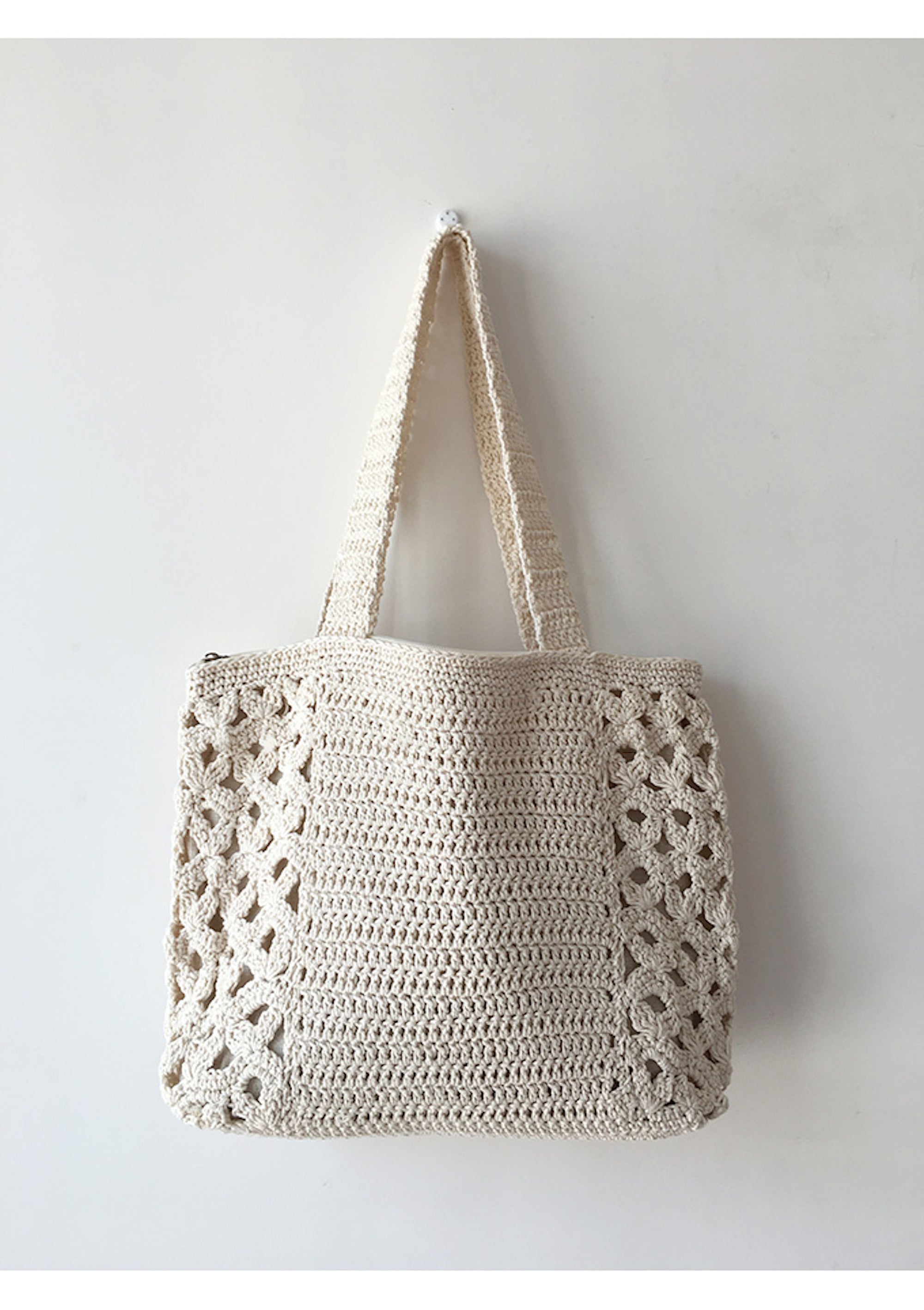 Buy Online High Quality, Unique Handmade Retro Artsy Cotton Knitted Shoulder Bag, Hand Woven, Fashion Casual Bag, Gift for Her, Women's Woven Bag - Elena Handbags