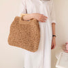 Buy Online High Quality, Unique Handmade Harajuku Style Straw Woven Top Handle Tote Bag - Elena Handbags