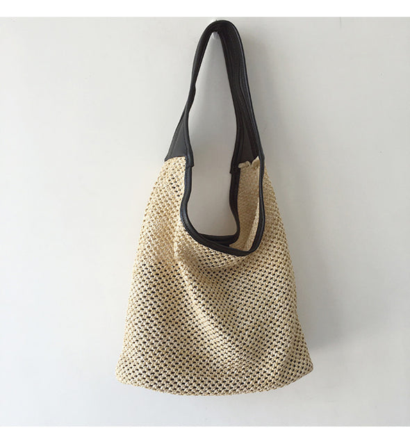Buy Online Elena Handbags Straw Woven Shoulder Bag
