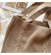 Elena Handbags Retro Twist Knit Shoulder Bag