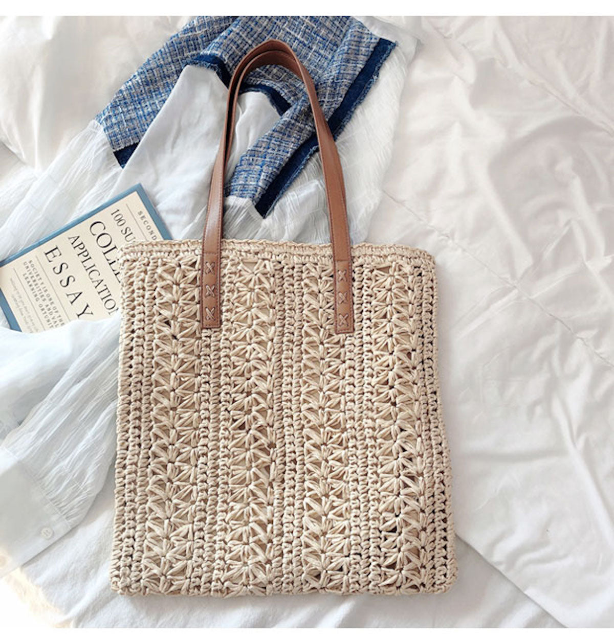 Buy Online Elena Handbags Straw Woven Summer Fashion Bag