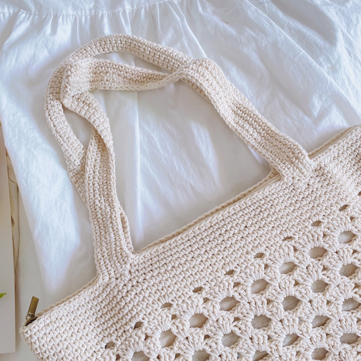 Buy Online Retro Artsy Crochet Tote Bag