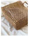 Buy Online Elena Handbags Summer Straw Beach Basket Tote