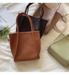 Elena Handbags Soft Pebble Leather Tote Bag