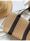 Buy Online Elena Handbags Straw Beach Basket Summer Handbag