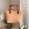 Elena Handbags Handmade Summer Beach Basket Tote