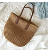 Buy Online High Quality, Unique Handmade Retro Straw Woven Tote Bag, Summer Bag, Everyday Shoulder Bag, Beach Bag - Elena HandbagsElena Handbags Retro Straw Woven Tote Bag