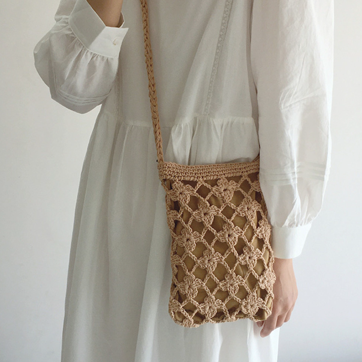 Crochet Shoulder Crossbody Bag