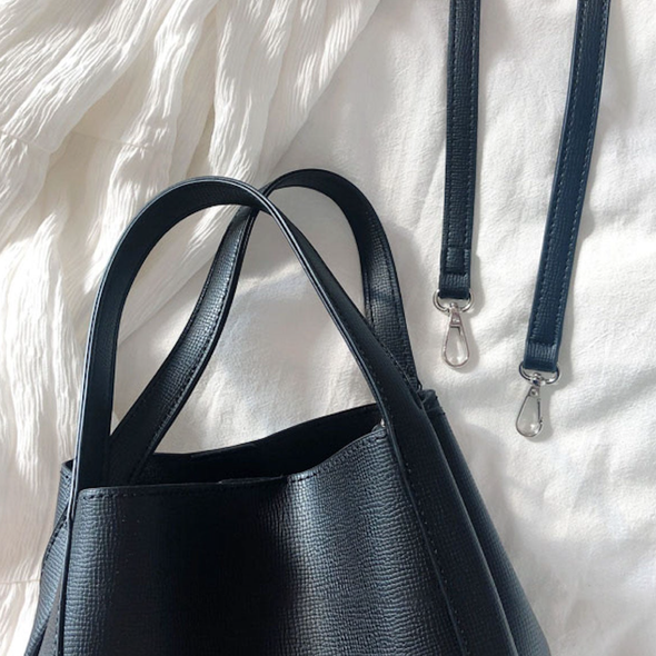 Elena Handbags Leather Bucket Bag