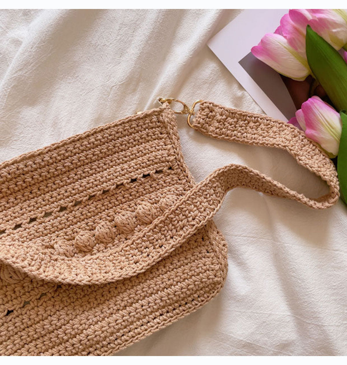 Buy Now Elena Handbags Handmade Crochet Messenger Bag