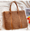 Buy Online Elena Handbags Chic Large Straw Woven Summer Bag
