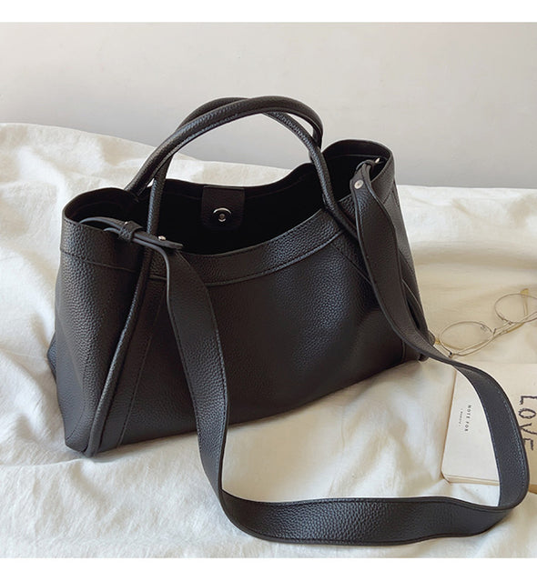Elena Handbags Retro Leather Shoulder Bag
