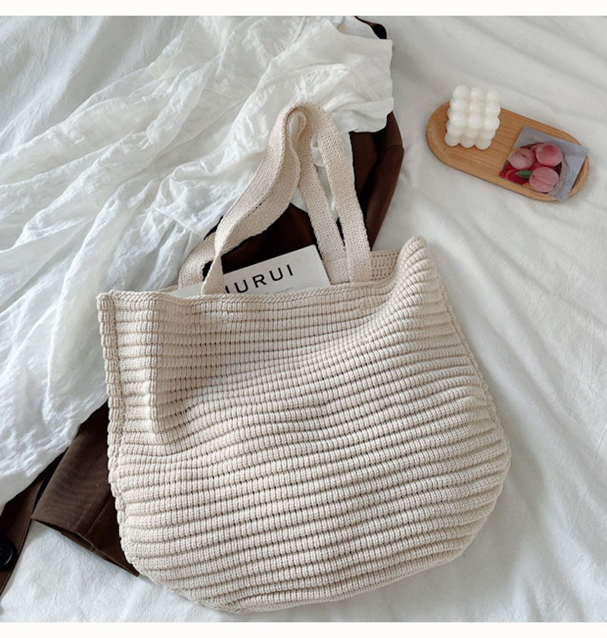 Large Crochet Tote Bag