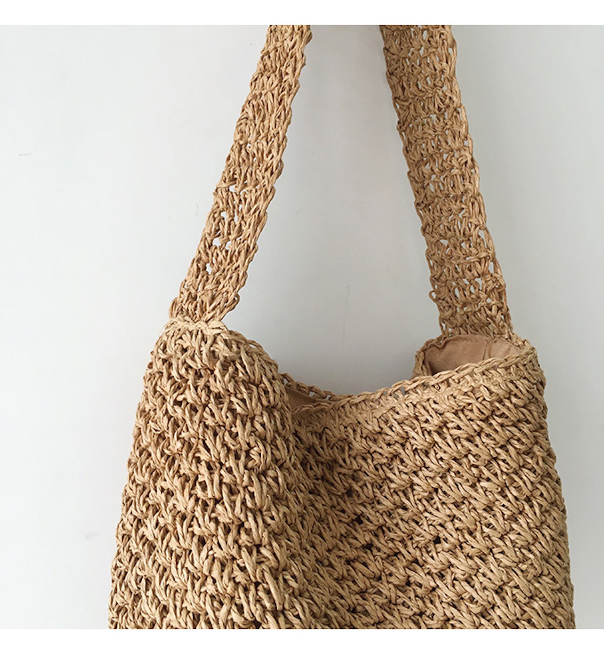 Buy Online High Quality, Unique Handmade Straw Shoulder Bucket Bag, Minimalistic Basket Design, Small Size, Handmade Summer Beach Purse, Raffia Bag - Elena Handbags
