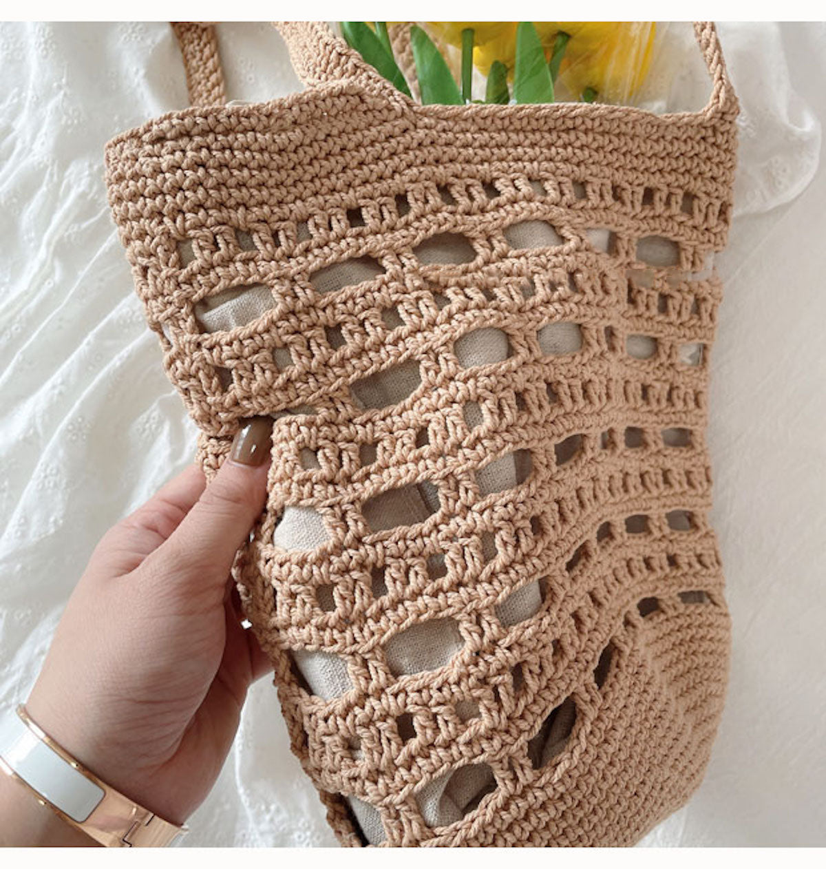 Artsy Crochet Bucket Bag