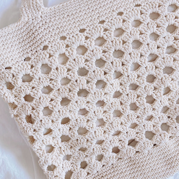 Buy Online Retro Artsy Crochet Tote Bag
