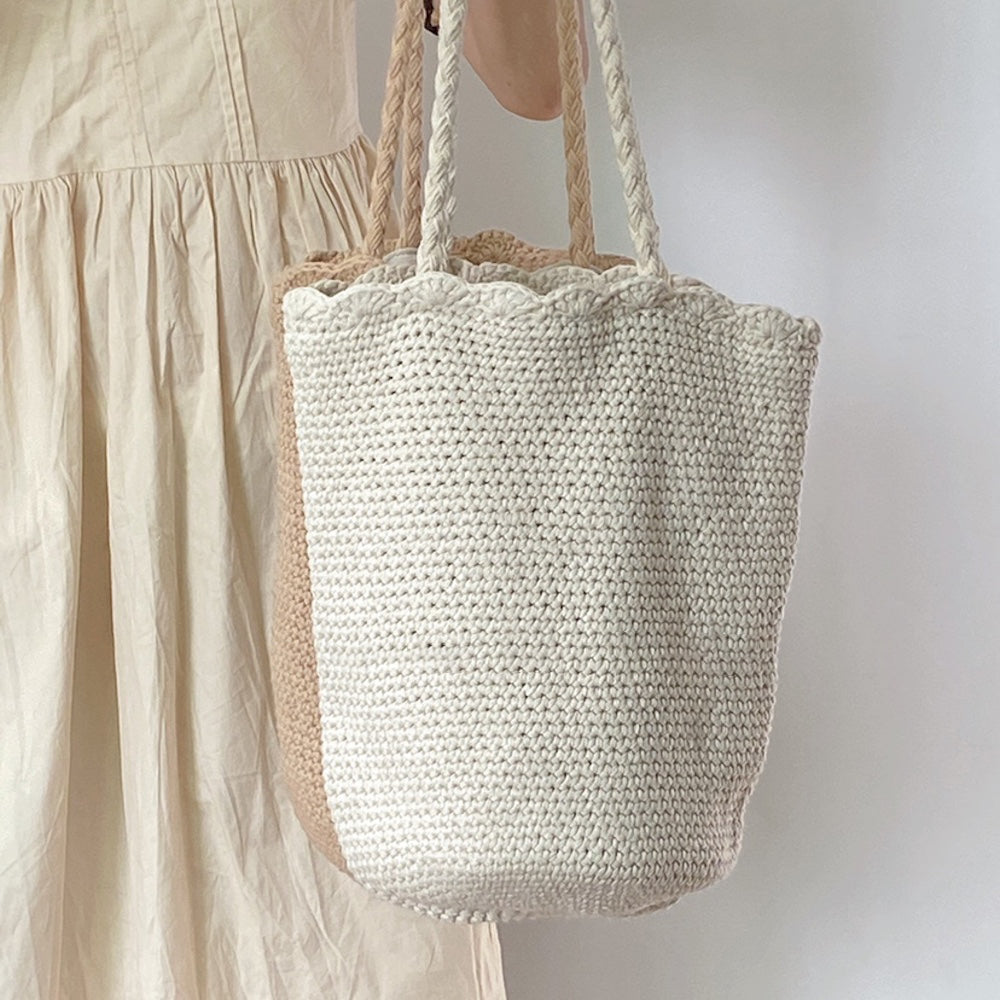 Buy Online High Quality, Unique Handmade Hand Woven Shoulder Bag, Crochet Tote Purse, Eco-Friendly - Elena Handbags