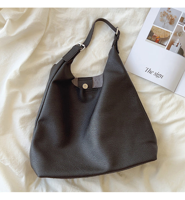 Elena Handbags Retro Hobo Shoulder Leather Bag