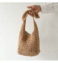 Buy Online High Quality, Unique Handmade Medium Crochet Cotton Bucket Bag, Minimalistic Basket Design, Hand Crochet Woven Purse, Fashion Casual Bag, Women's Purse, Shoulder Bag - Elena Handba