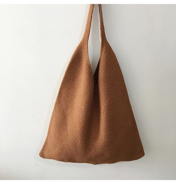 Buy Online High Quality, Unique Handmade Retro Cotton Knitted Shoulder Bag, Fashion Casual Bag, Handmade Gift for Her, Women's Hand Woven Bag - Elena Handbags