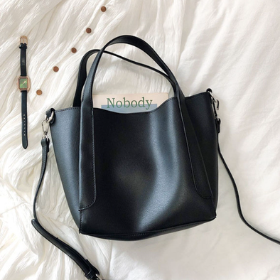 Elena Handbags Leather Bucket Bag