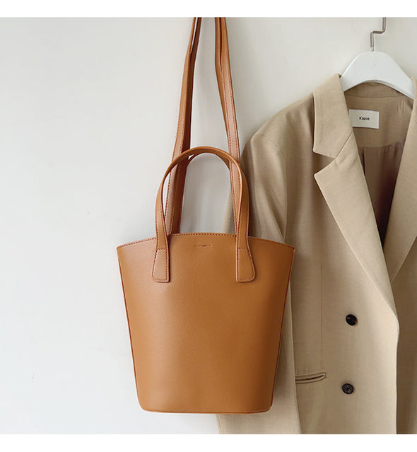 Elena Handbags Chic Leather Tote Bag