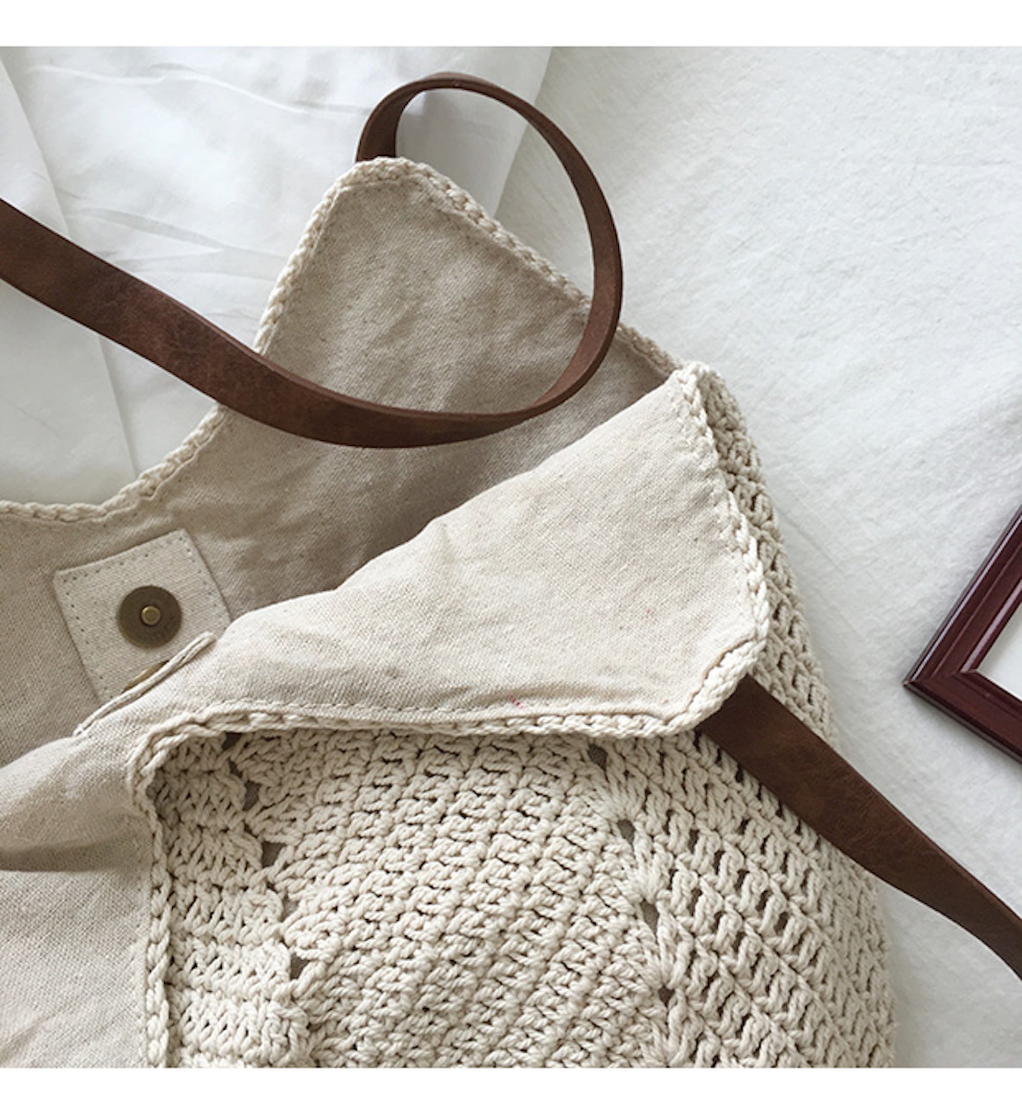 Buy Online High Quality, Unique Handmade Retro Cotton Knitted Shoulder Bag, Hand Woven, Fashion Casual Bag, Gift for Her, Women's Woven Bag - Elena Handbags