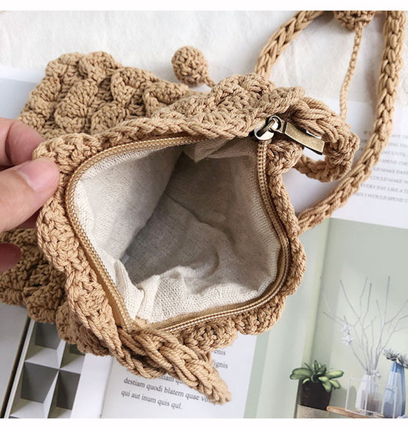 Elena Handbags Crochet Mini Bag