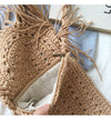 Buy Online High Quality, Unique Handmade Small Boho Beach Bag with Tassels, Women Crochet Fringed Crossbody Bag, Hand Knitted Boho Shoulder Bag - Elena Handbags