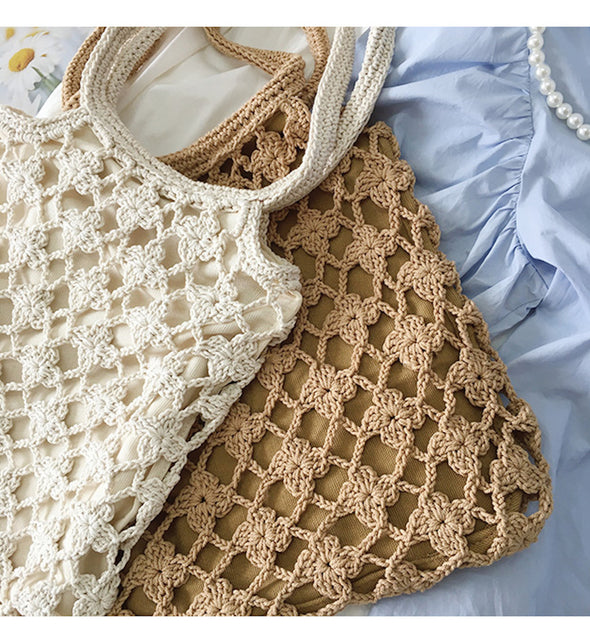 Elena Handbags Crochet Shoulder Bag
