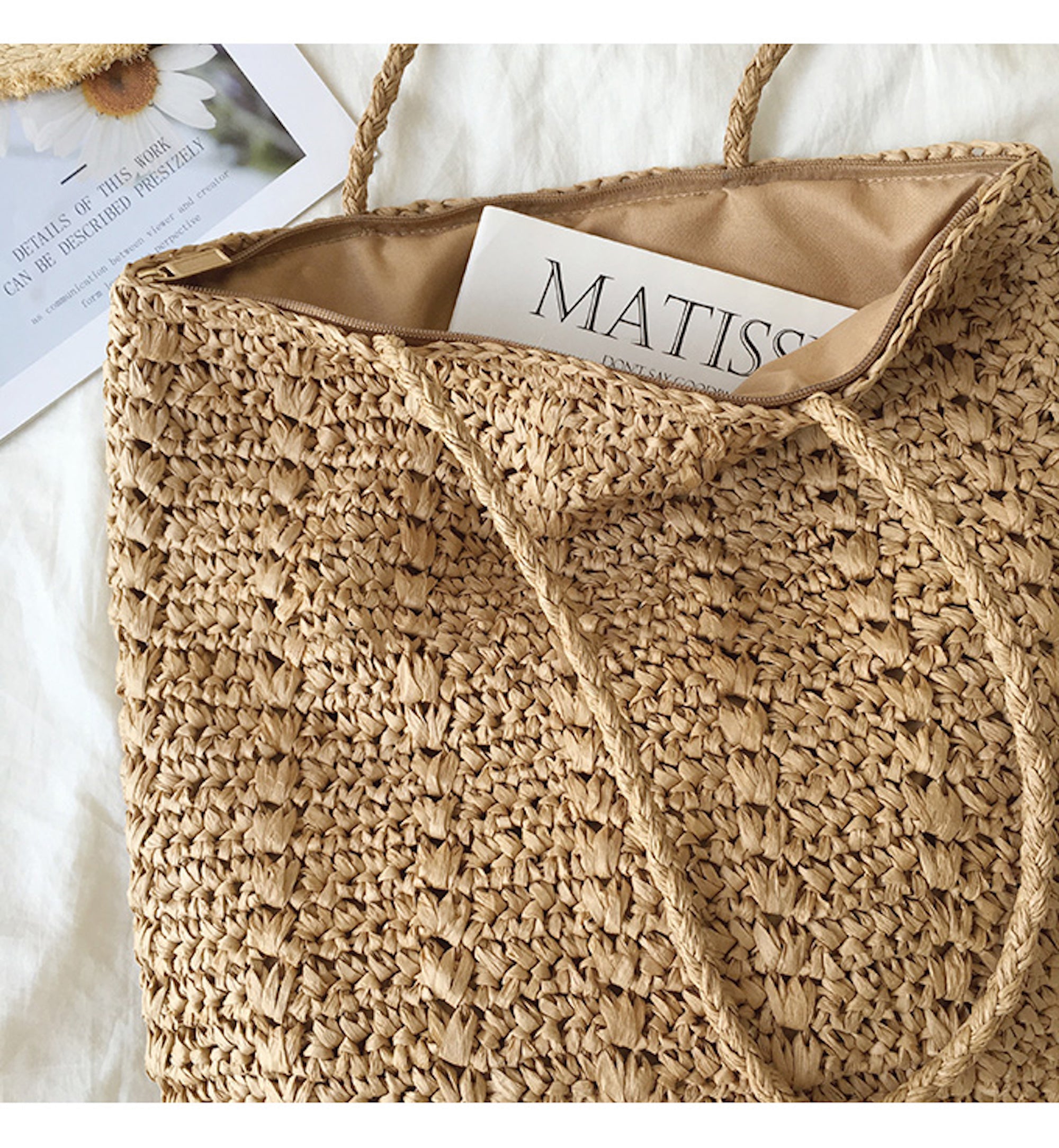Buy Online High Quality, Unique Handmade Straw Woven Tote Bag, Retro Vibes, Summer Bag, Everyday Shoulder Bag, Beach Bag - Elena Handbags