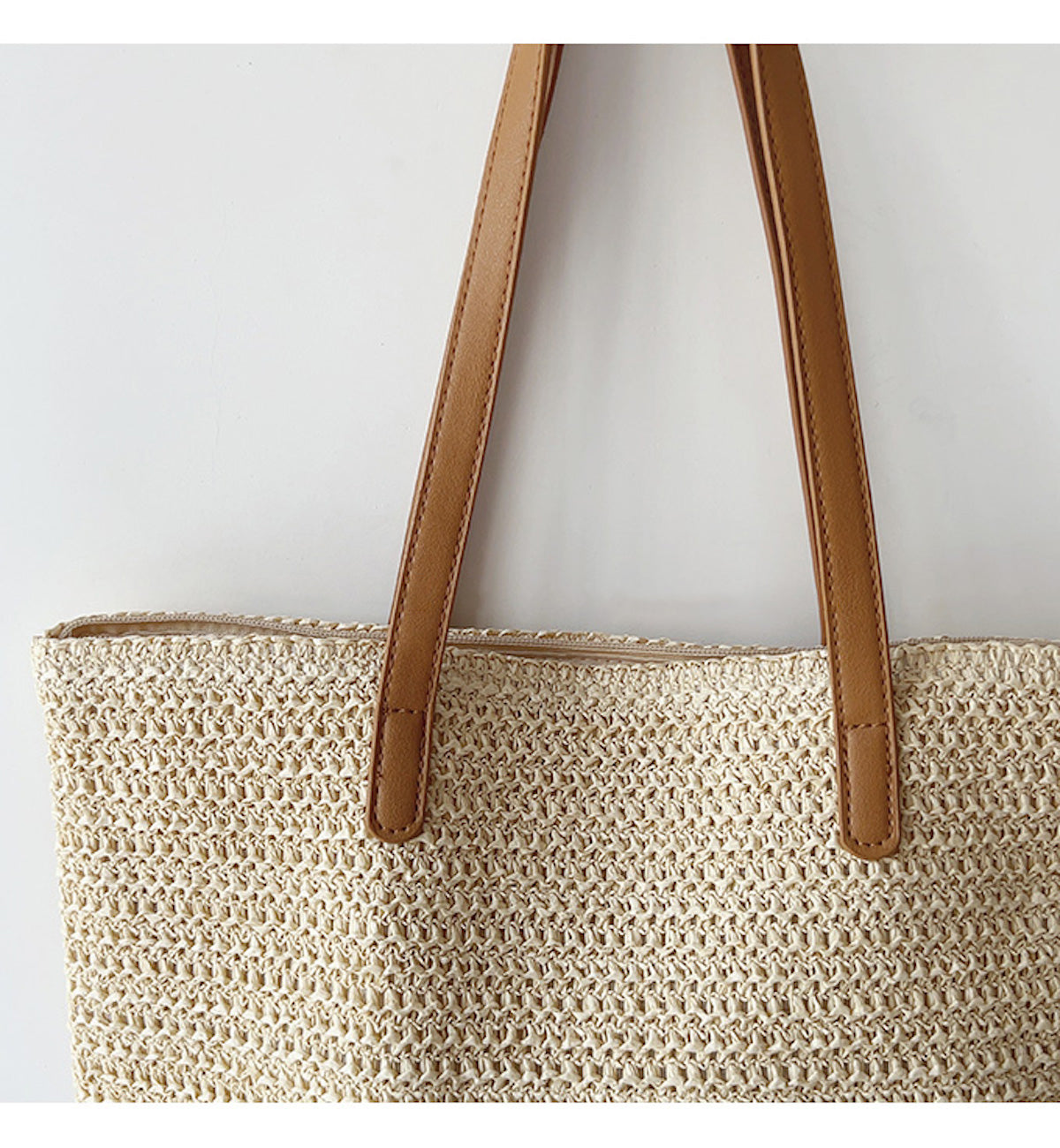 Eliza Large Woven Straw Tote Bag