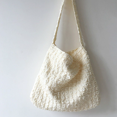 Elena Handbags Cotton Tote Shoulder Bag