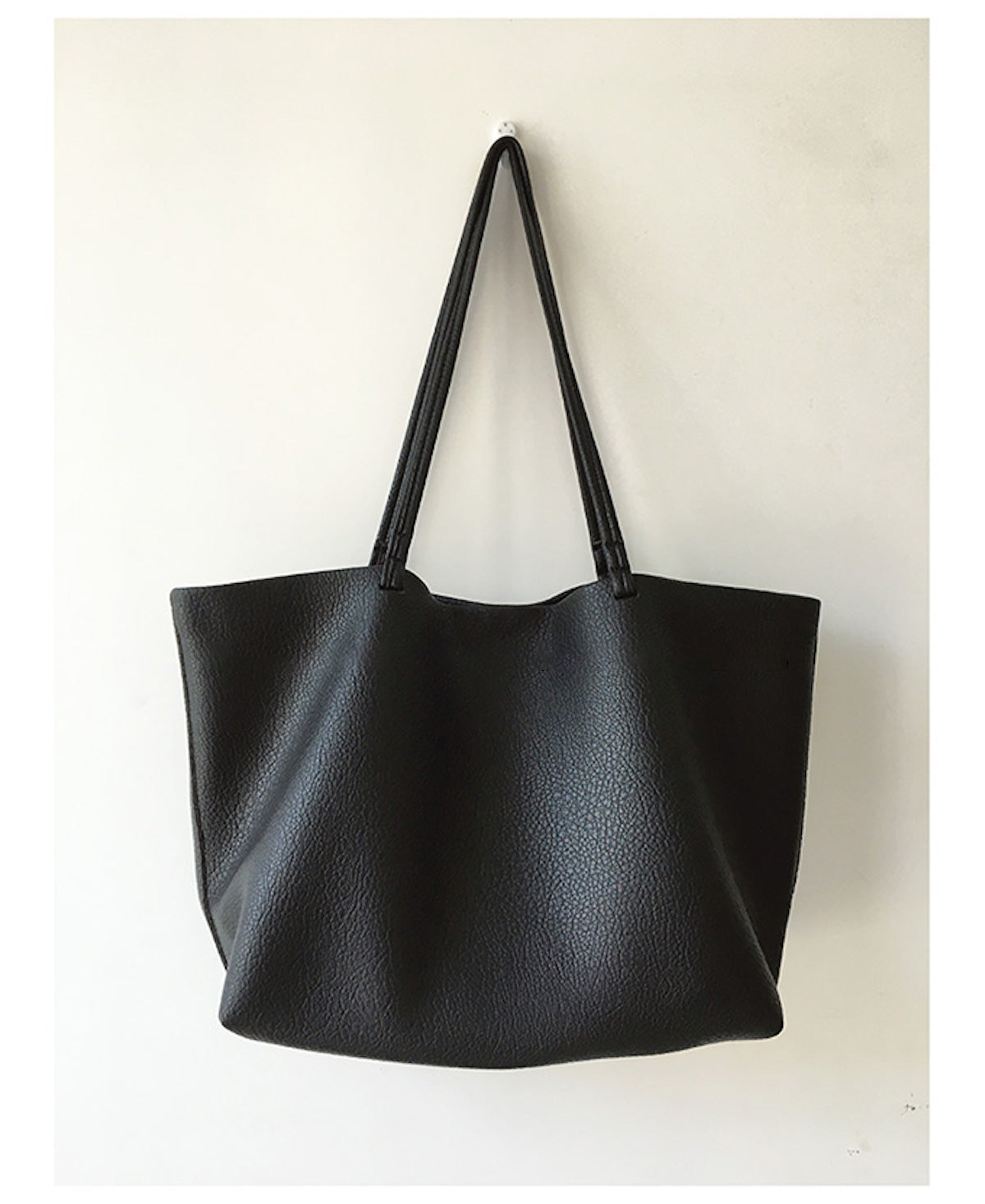 Cotton canvas beach bag - Black - Home All | H&M IN
