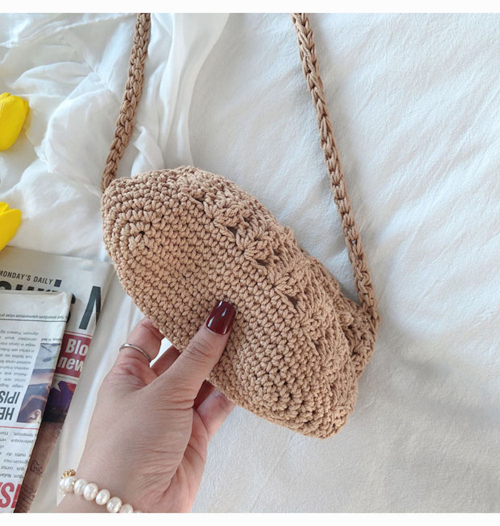 Buy Online High Quality, Unique Handmade Floral Crochet Mini Purse, Hand Woven Crossbody Bag, Cotton Purse, Amigurumi Shoulder Bag, Crossbody Bag - Elena Handbags