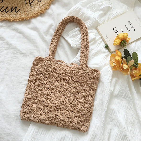 Elena Handbags Medium Patterned Cotton Bag