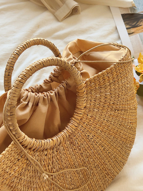 Elena Handbags Handmade Summer Straw Purse