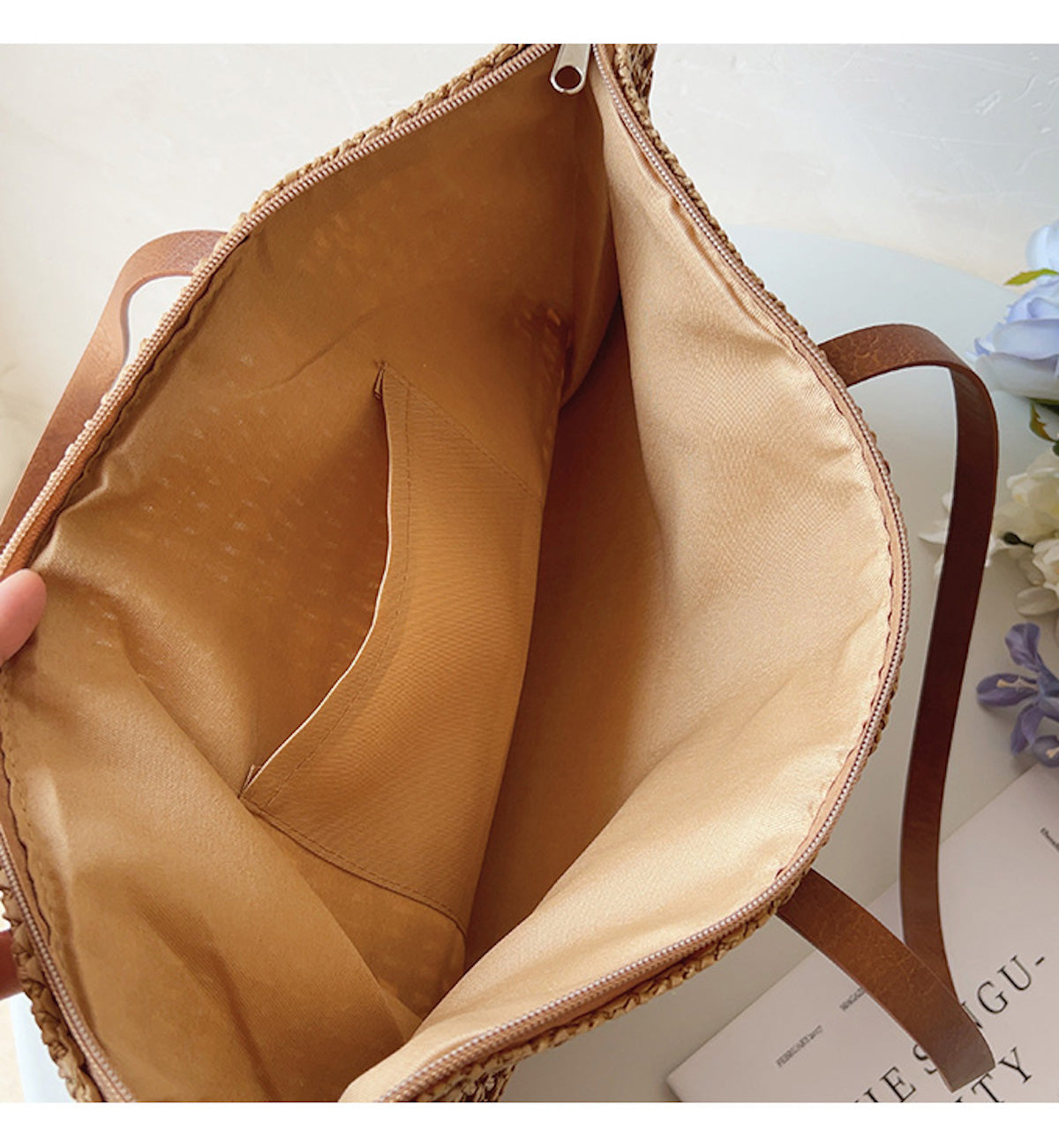 Buy Now Elena Handbags Straw Woven Tote