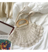Buy Online High Quality, Unique Handmade Retro Artsy Shell Shaped Cotton Knitted Shoulder Bag, Handmade Woven, Fashion Crochet Bag, Gift for Her, Women's Shoulder Purse - Elena Handbags