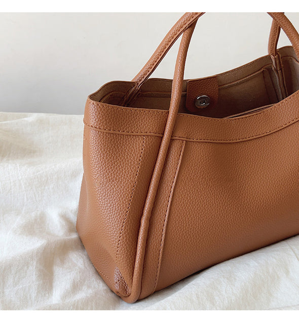 Elena Handbags Retro Leather Shoulder Bag