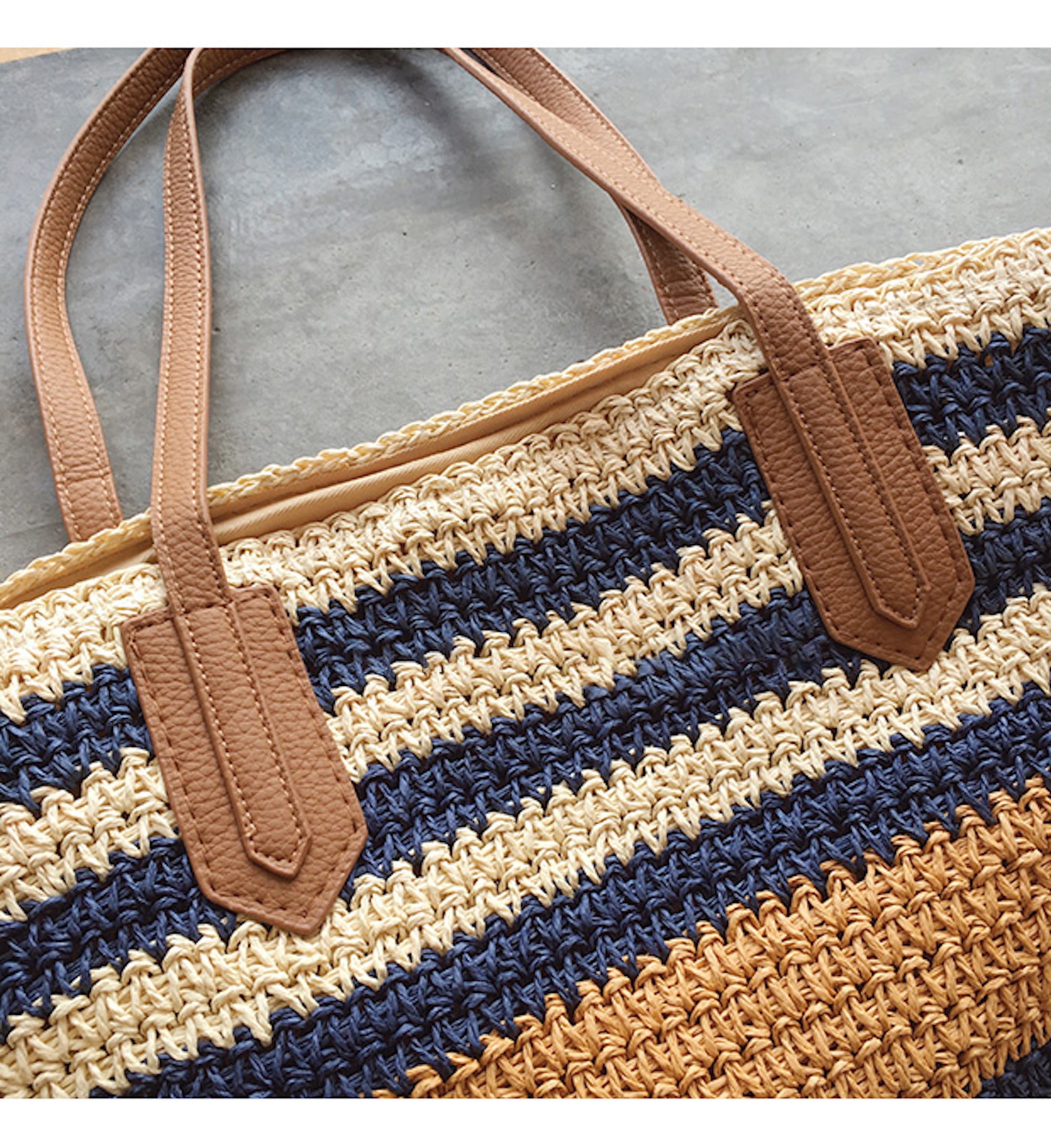 Buy Online High Quality, Unique Handmade Large Striped Straw Woven Tote Bag, Retro Vibes, Summer Bag, Everyday Shoulder Bag, Beach Bag - Elena Handbags