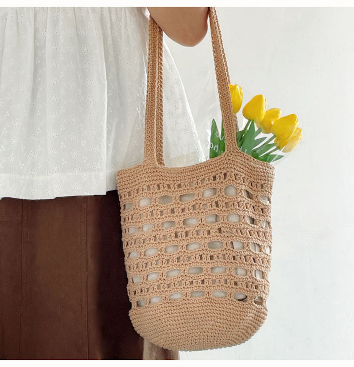Artsy Crochet Bucket Bag