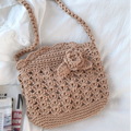 Floral Crochet Mini Purse