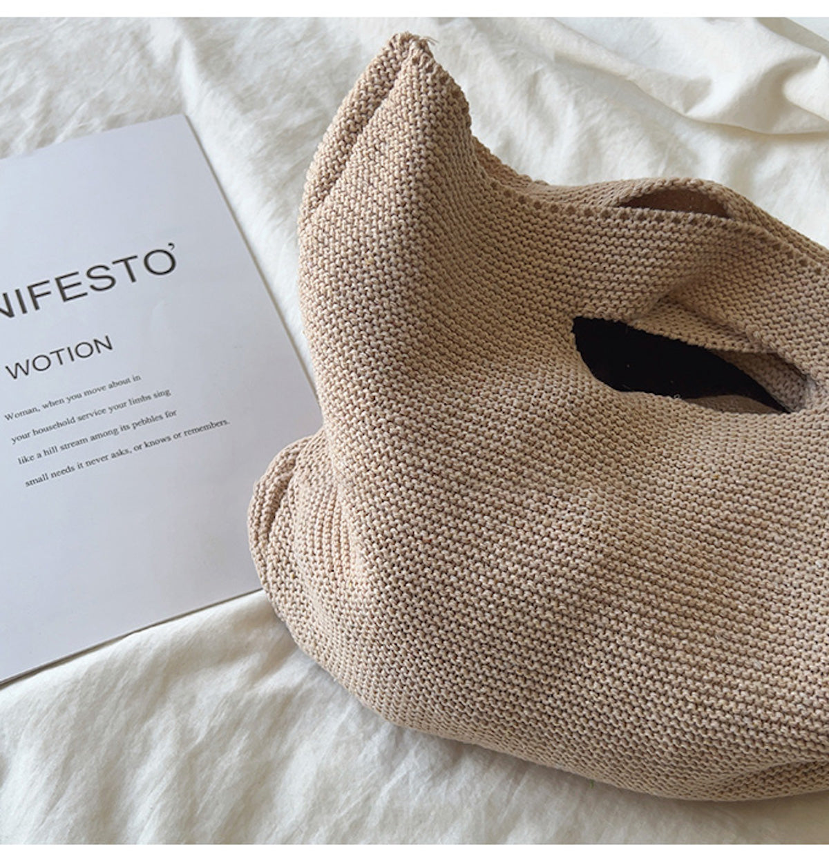 Buy Online Elena Handbags Retro Style Knit Handbag